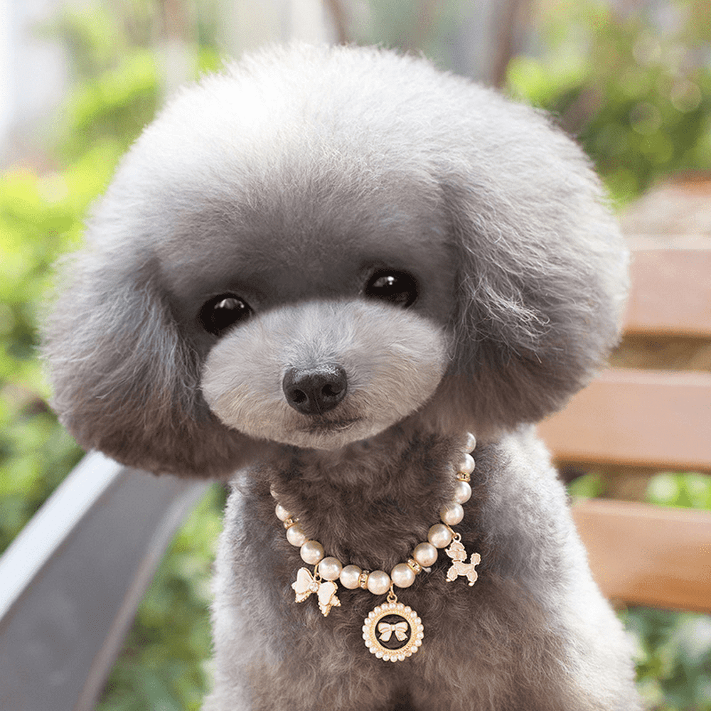 Poodle Pearl Necklace